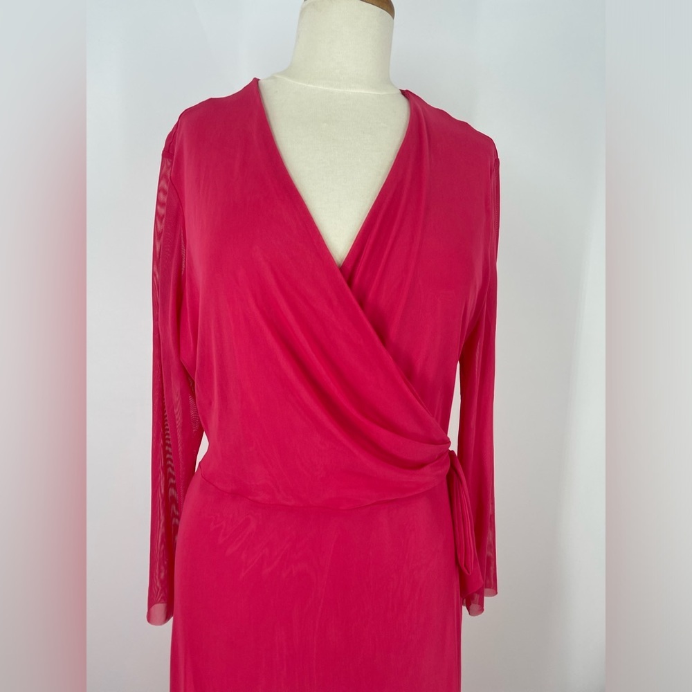 Anne Klein NWT Hot Pink Dress (B43#2) - Picture 3 of 14